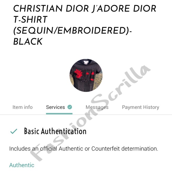 Vintage Christian Dior Black and Red J’adore Dior Shirt - Picture 5 of 14